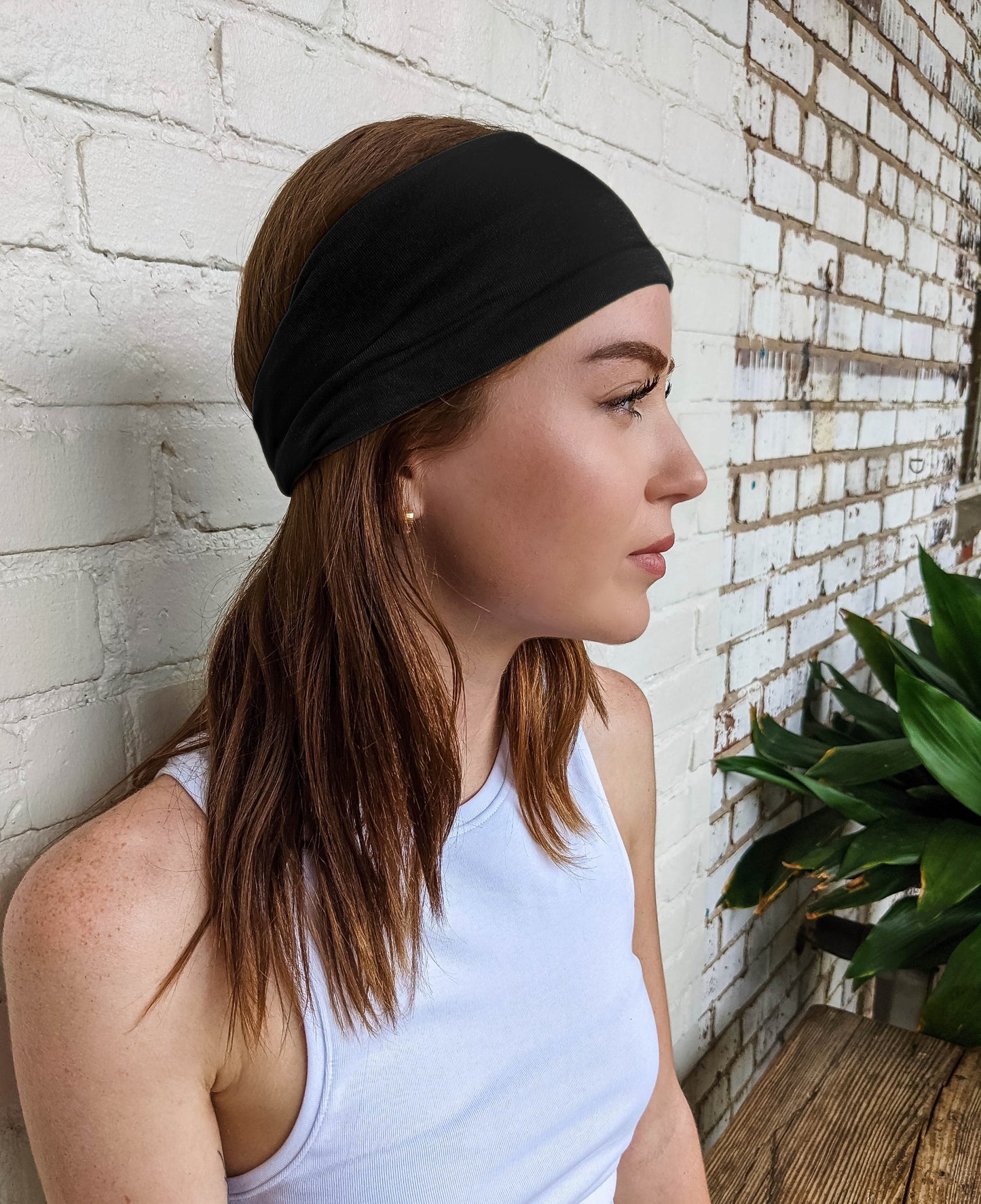 Styla Hair 6 Pack Wide Stretch Boho Headbands - Black